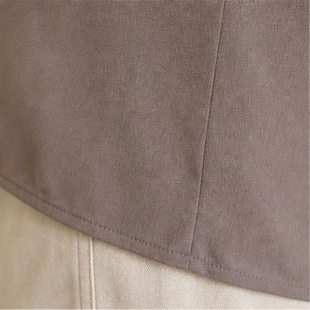 Taupe Wrap Blouse - Picture 6 of 6